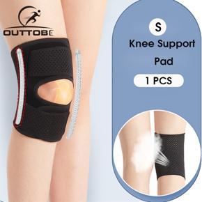 Outtobe 1PC Knee Braces Knee Support Pads High Elasticity Knee Guard Outdoor Sports Protector Sport Compression Knee Pads Sleeve for Basketball Volleyball Hiking Cycling