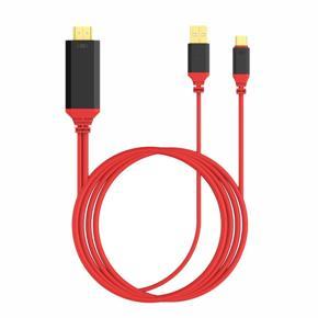 USB3.1TYPE-C to HDMI High-Definition Cable USB Independent Power Supply Supports All Models 4Kx2Kx3D 2 Meters