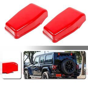 BRADOO Rear Window Hinge Liftgate Glass Hinge Cover Trim for Jeep Wrangler JK 2007-2017 Red