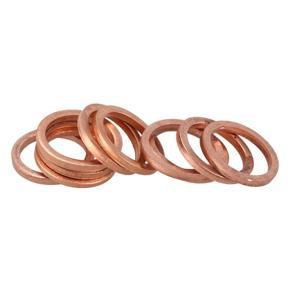 10Pcs Copper Crush Washer Flat Ring Seal Gasket Fitting 14mmx18mmx2mm