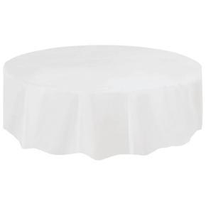 PEVA Disposable Waterproof Solid Color Party Round Tablecloth Table Covers