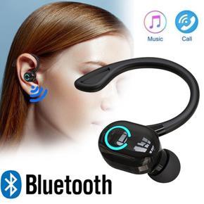 Single Ear Ear Hook Bluetooth 5.2 Earphone Noise Cancelling Stereo Music Sports Headphone Long Standby Business Headset for Running Cycling Driving Meeting