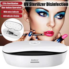 120s EU Plug UV LED Sterilizer Disinfection Box Nail Tools Makeup Brush Cleaning Disinfector -