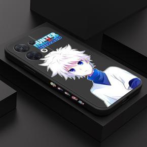 Hontinga for OPPO Reno8 5G Back Cover Cartoon Anime Cute Killua Side Design Case Square Edge Liquid Silicone Phone Case