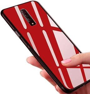 MOBISTYLE Glass Back Case with Shockproof TPU Bumper Back Case Cover for one Plus 7 Pro/oneplus 7 pro (Tempered Glass)