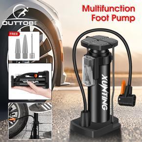 Outtobe Bike Pump Portable Foot Pump Bike Floor Pump Mini Air Inflator High Pressure Bike Pump Household Pump MTB Bicycle Pump Bike Accessories