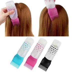 Multi-functional Hair Dyeing Treatment Oil Cream Shampoo Bottle Oil Coloring Dispensing Applicator Brush Tip Tool