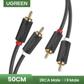 UGREEN 2RCA Male to 2RCA Male Stereo Audio Cable Gold Plated for Home Theater HDTV Gaming Consoles HiFi Systems