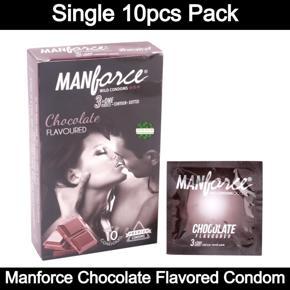 Manforce Chocolate Flavored Condom - 1 Box contains 10pcs Condom