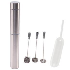 4x Electric Milk Frother Drink Coffee Whisk Mixer & 50 Pcs/Pack Ice Cream Jelly Milkshake Droppers Straw Dropper