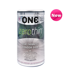 ONE Condom Zerothin Our Thinnest Ever Condoms - 12pcs Pack of jar