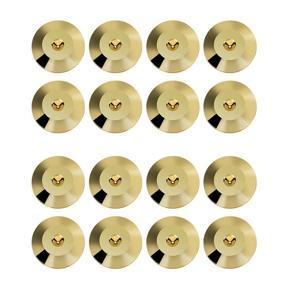 ARELENE 16 Pcs Universal Copper Speaker Spikes Pads Speaker Shock Base Pad Isolation Stand Feet Cone Base Mats Floor 25 x 4mm