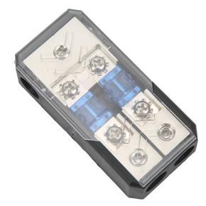 2 Way Fuse Holder, High Strength 60A Power Distribution Block for Car Stereo Amplifier