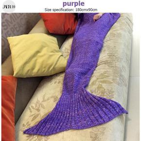 Jadroo Mermaid Tail Knitted Single Blanket