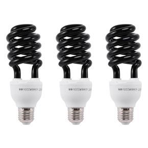 QUANBU 3X E27 40W UV Ultraviolet Fluorescent Blacklight CFL Light Bulb Lamp 220V Shape:Spiral Wattage Voltage:40W 220V