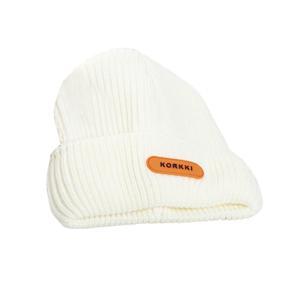 Beanie Cap Coldproof Solid Color Letter Print Knitted Beanie Cap