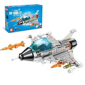 Children's toys LEGO bricks LEGO plane fighter plane rocket S SEMBO BLOCK J-10B FIGHTER AIRCRAFT 338 PCS 202124