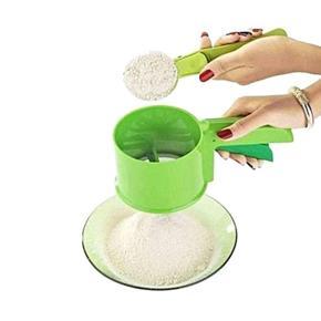 Food Grade Plastic Flour Sifter - Green