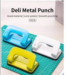 deli Metal Punches 10 Sheets 0136 (Random Color)