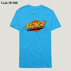 Bazinga sky Half Sleeve T-Shirt For Men's