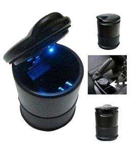 Durable portable car ashtray travel ash holder with LED lamp