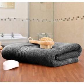 1pcs Premium Quality 100% Pure Cotton Bath Towel Large Size (27x54inchs) "70 x140" Cm Urban Grey Color