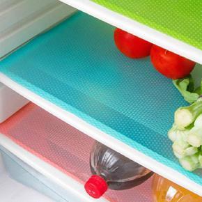 4PCs/Set Waterproof Antibacterial Antifouling Mildew Moisture Tailorable Refrigerator Pads, Fridge Mats