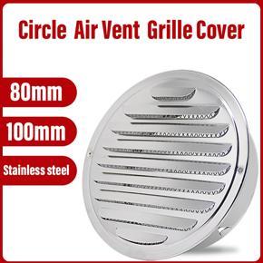 Stainless Steel Wall Air Vent Ducting Ventilation Exhaust Grille Cover Outlet 100mm
