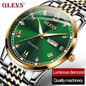 OLEVS Fashion Business Automatic Mechanical Watch for Men Waterproof Stainless Steel Strap Men's Watch - 6602