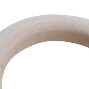 BRADOO 3X Natural Wooden Rings, Diameter 50mm