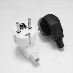 EU Plug Adapter 16A Male Replacement Outlets Rewireable Schuko Electeical Socket Europe Euro Connector For Power Extension Cable