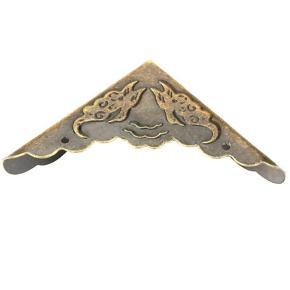 12Pcs Antique Metal Corner Protector Vintage Bronze Decorative Feet Used for Decoration Protection of Wooden Box Edges