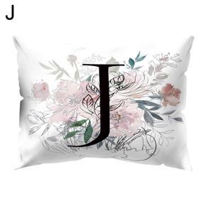 Vintage Flower Letter Throw Pillow Protector Case Cushion Cover Bedding Articles