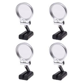 BRADOO 4pcs Magnifying Glass 3X Skilled Hand Magnifier Folding Magnifying Glass