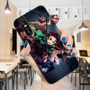 Hontinga for Infinix S5 Pro Back Cover  Cartoon Anime Demon Slayer Case ShockProoof Soft Silicone TPU Phone Cases