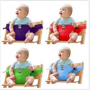 Baby Portable Seat Kids Chair Travel Foldable Washable Infant Dining High Dinning Cover Seat Safety Belt Auxiliary belt - Baby Carrier Bag