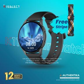 Official Kieslect K11 Ultra-Amoled Display Smart Watch(1 Year Warranty+Free Strap) - Black