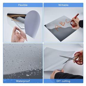 XHHDQES Flexible Mirror Sheets,Mirror Tile Self Adhesive Square Cuttable Mirror Wall Sticker Non Glass Reflector for Wall Decor