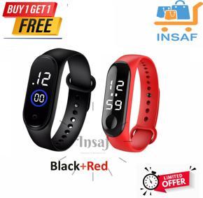 Buy 1 Get 1 Free, Silicone Fashion Sports Led Watch for Men and Women