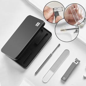 Xiaomi Youpin 4 In 1 Set Portable Fingernail Toenail Manicure Pedicure Magnetic Stainless Steel Nail Clipper