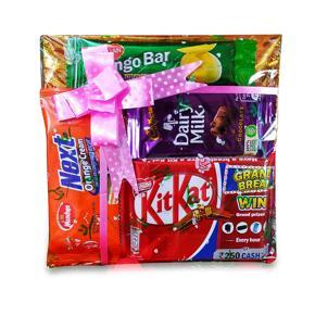 Chocolate combo with amazing decorated package- 4 pcs chocolates ndkm