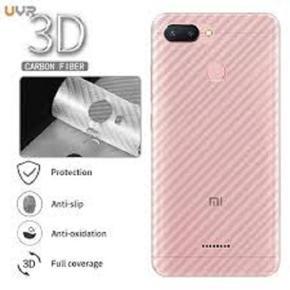 For Xiaomi Redmi 6A Back Carbon Fiber Sticker Protection 3D-Transparent