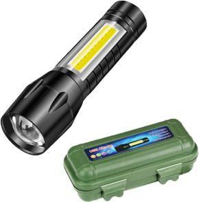 Super Bright Usb Rechargeable Built in Battery LED Flashlight Waterproof Torch 3 Modes Zoomable Camping Light Lantern