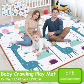 Portable Baby Climbing Play Mat EPE Baby Room Crawling Pad Double-sided Cartoon - 1.8X1.2X0.5