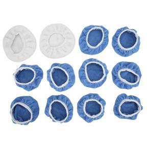 Polishing Buffing Pads, 12 Packs Reusable Car Polisher Bonnet Set for 5-6in Polishers for Truck Motorcycle Boat