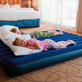 Double Air Bed (75*53*8 inch) with Pumper - Blue