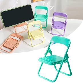 Mini Cell Phone Stand for Desk- 1PC Chair Shape Table Phone Bracket - Mobile Phone Holder Mini Universal Portable Cute Chair Desktop Cell Phone Lazy Bracket for Office Desk Watchin