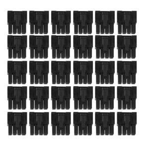 ARELENE 100PCs 4.2Mm Black 8P 8PIN Male for PC Computer ATX CPU Power Connector Plastic Shell Housing