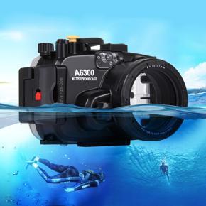 PULUZ 40m Underwater Depth Diving Case Waterproof Camera Housing for Sony A6300