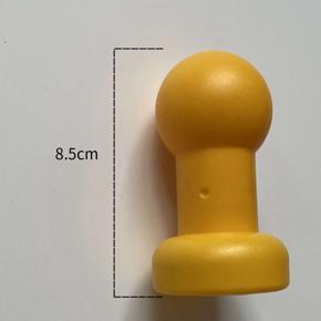 Trampoline Caps-12 x Trampoline Enclosure Pole Cap-Yellow